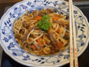 Rindfleisch mit Champignons und Mie-Nudeln im Wok - Rezept - Bild Nr. 4960