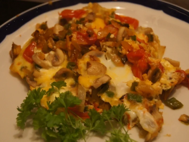 Omelett mit herzhaften Gemüse - Rezept - Bild Nr. 4972