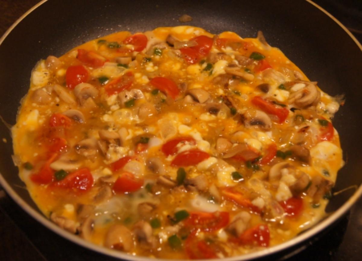 Omelett mit herzhaften Gemüse - Rezept - Bild Nr. 4973