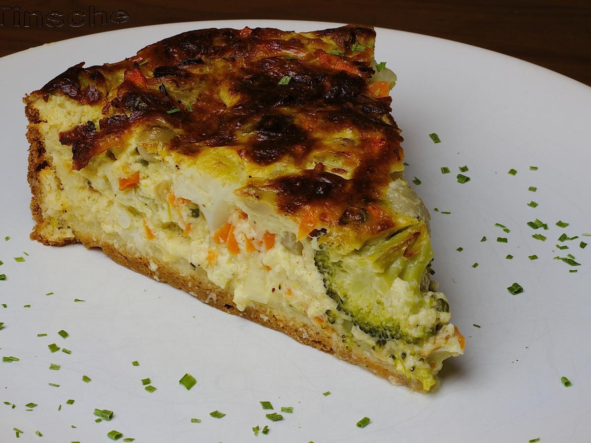 Gemüse Quiche oder Gemüse Quarkkuchen - einfach - von sTinsche