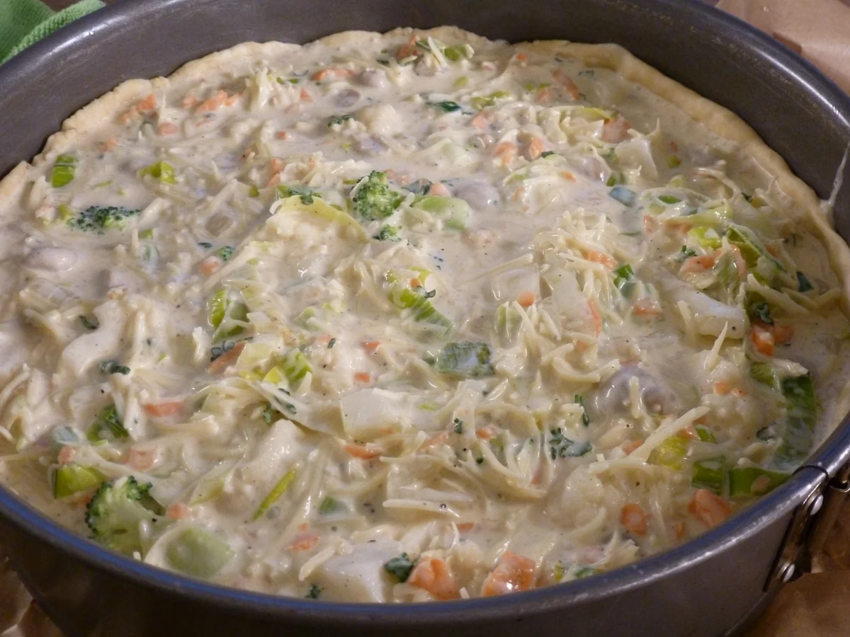 Rezept: Gemüse-Quiche oder Gemüse-Quarkkuchen Bild Nr. 4974 Gemüse-Quiche oder Gemüse-Quarkkuchen - Rezept - Bild Nr. 4974