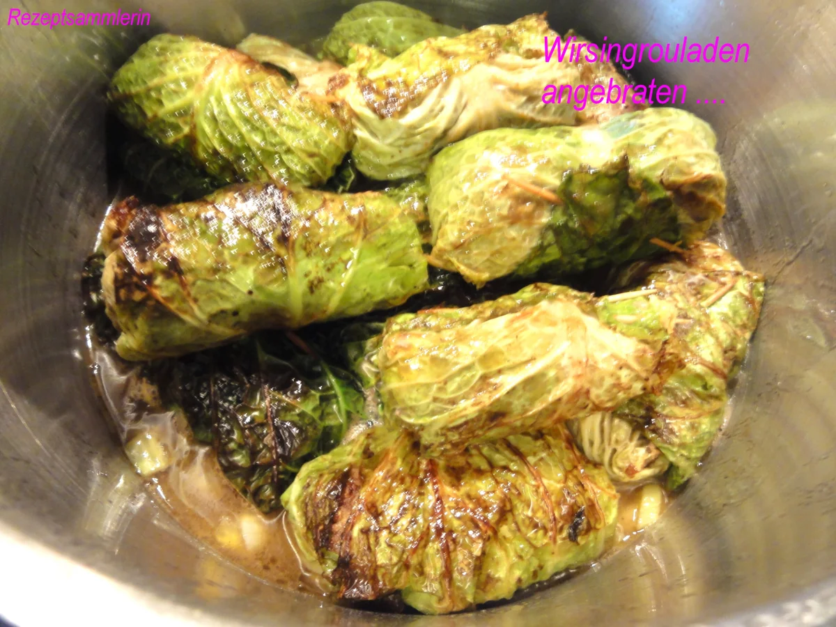 Gemüse:   WIRSINGKOHL ~ ROULADEN - Rezept - Bild Nr. 4982