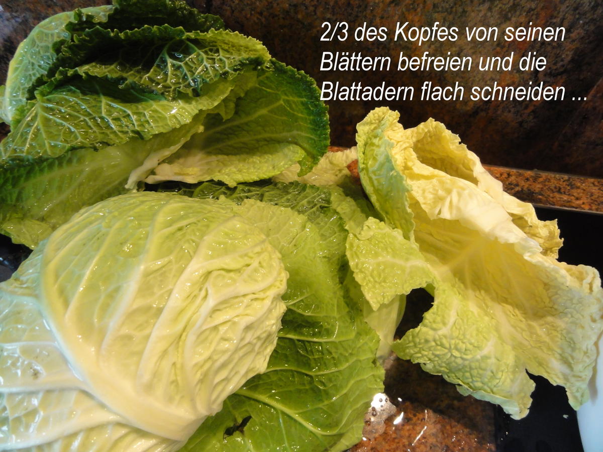 Gemüse: WIRSINGKOHL ~ ROULADEN - einfach - von Rezeptsammlerin