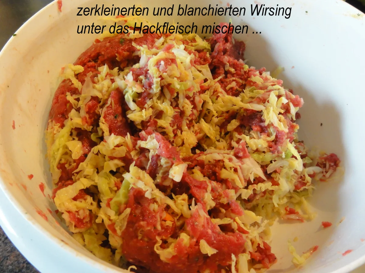 Gemüse:   WIRSINGKOHL ~ ROULADEN - Rezept - Bild Nr. 4986
