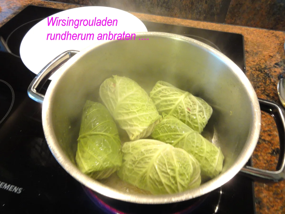 Gemüse:   WIRSINGKOHL ~ ROULADEN - Rezept - Bild Nr. 4987