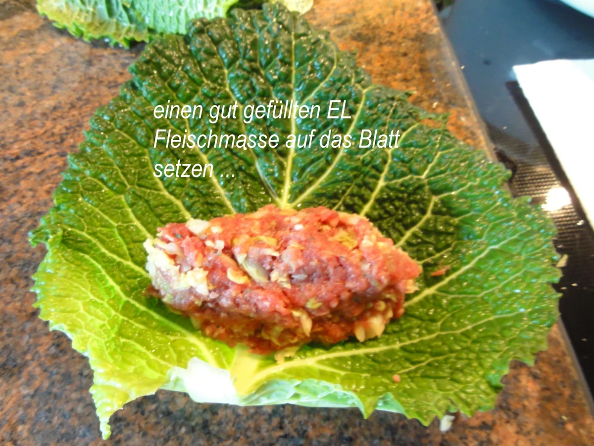 Gemüse:   WIRSINGKOHL ~ ROULADEN - Rezept - Bild Nr. 4988