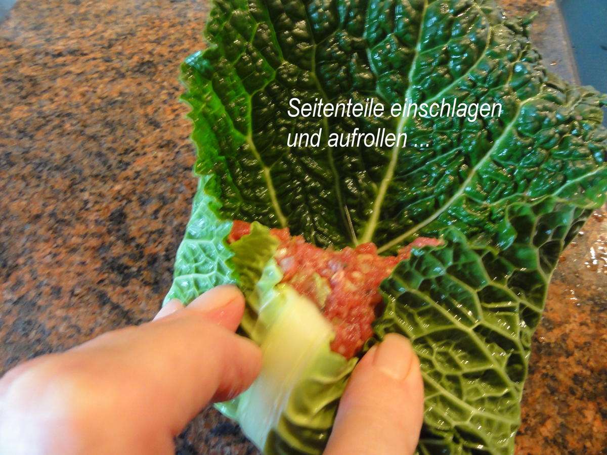Gemüse:   WIRSINGKOHL ~ ROULADEN - Rezept - Bild Nr. 4990
