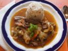 Hüftsteak mit Zwiebeln und Gewürzreis - Rezept - Bild Nr. 4981