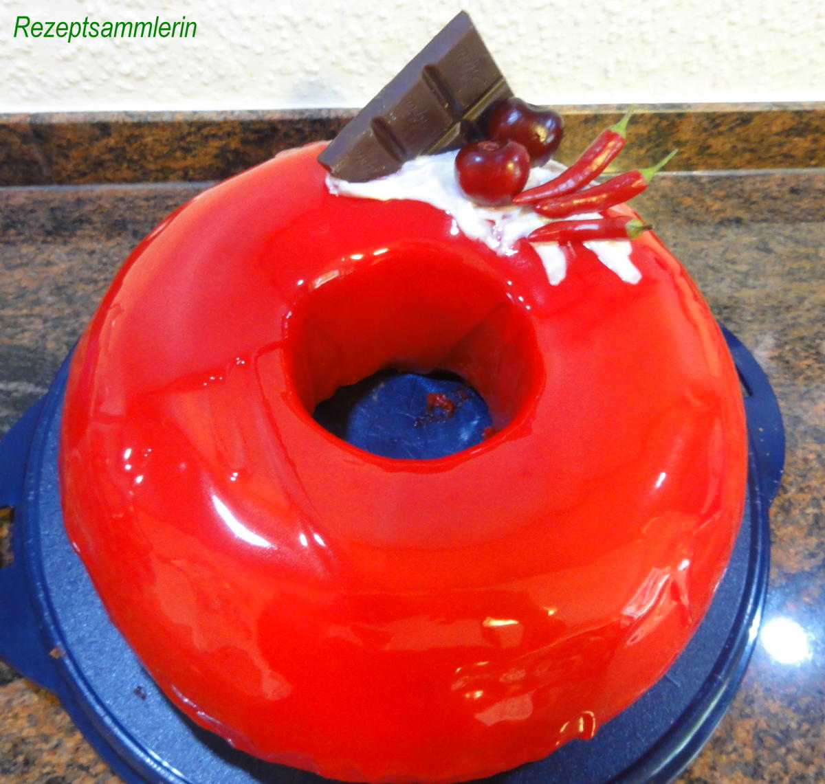 Rührteig:   " MIRROR ~ GLAZE  ~ CAKE " (Spiegel-Glas-Kuchen) - Rezept - Bild Nr. 4981