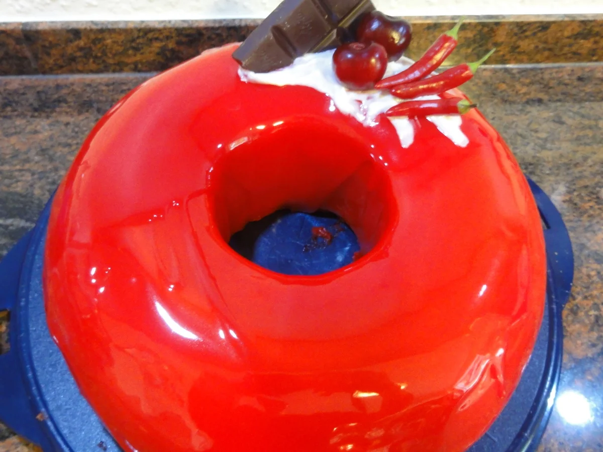 Rührteig:   " MIRROR ~ GLAZE  ~ CAKE " (Spiegel-Glas-Kuchen) - Rezept - Bild Nr. 4981