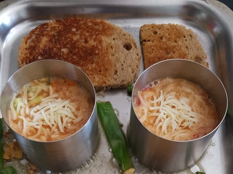 Rührei als Törtchen zum Abendbrot - Rezept - Bild Nr. 4985