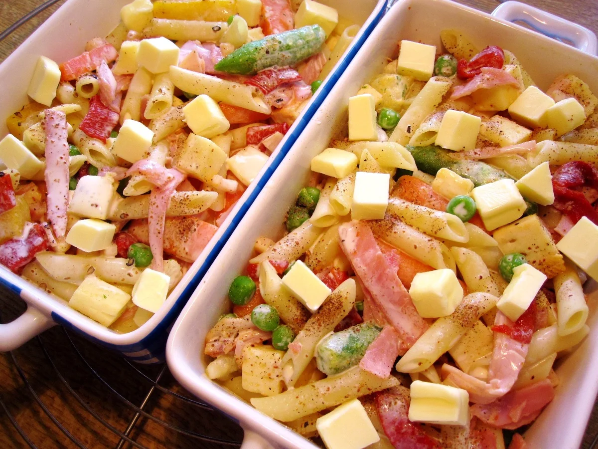 Reste-Auflauf mit Nudeln - Rezept - Bild Nr. 4982