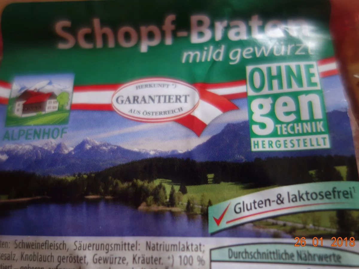 Rezept: Schopfbraten v.Schwein zart gewürzt; Bild Nr. 4983 Schopfbraten v.Schwein zart gewürzt; - Rezept - Bild Nr. 4983