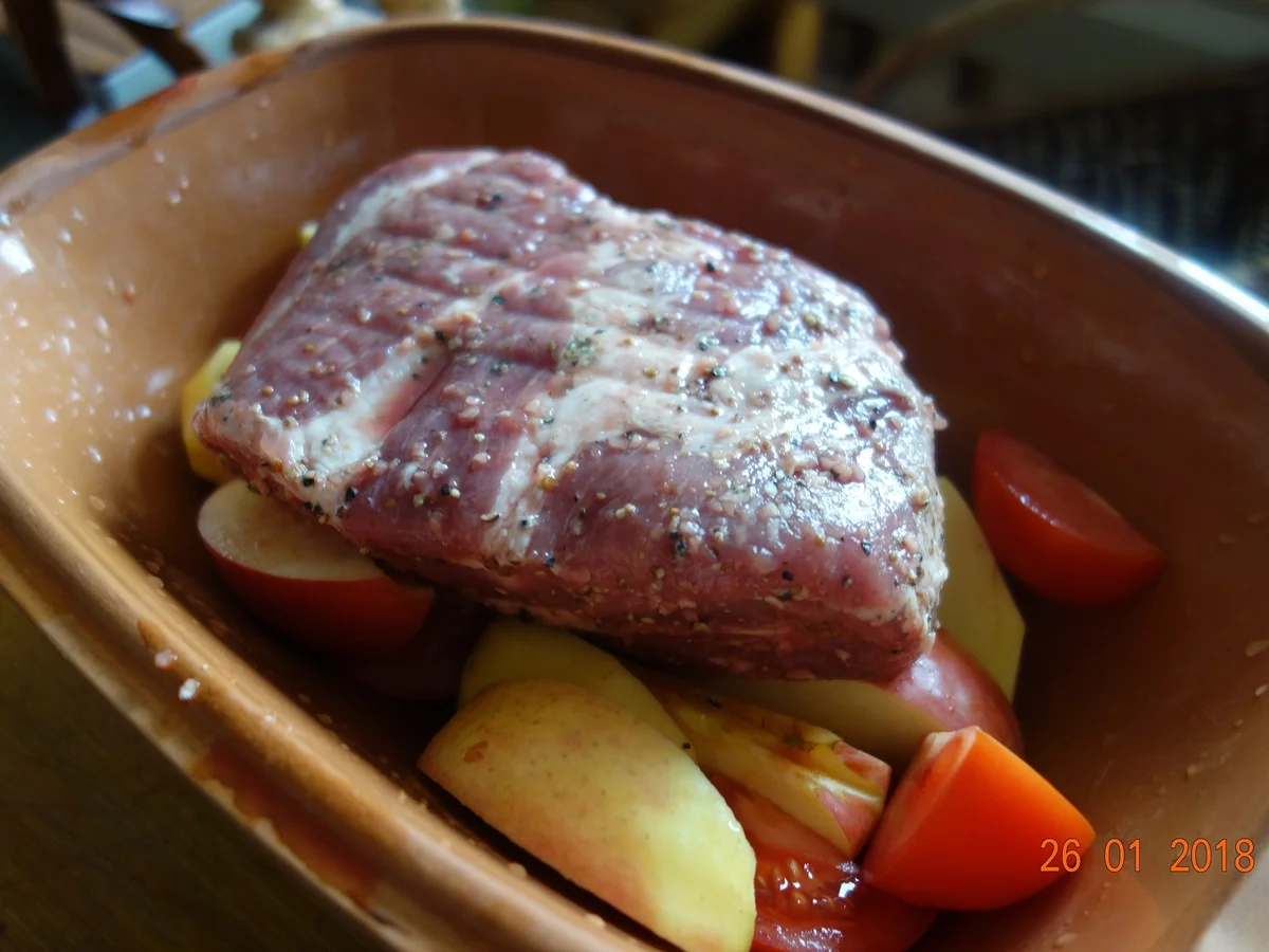 Rezept: Schopfbraten v.Schwein zart gewürzt; Bild Nr. 4989 Schopfbraten v.Schwein zart gewürzt; - Rezept - Bild Nr. 4989