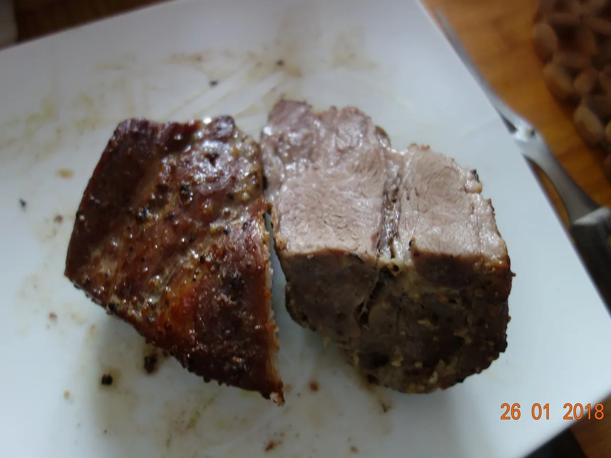 Rezept: Schopfbraten v.Schwein zart gewürzt; Bild Nr. 4991 Schopfbraten v.Schwein zart gewürzt; - Rezept - Bild Nr. 4991