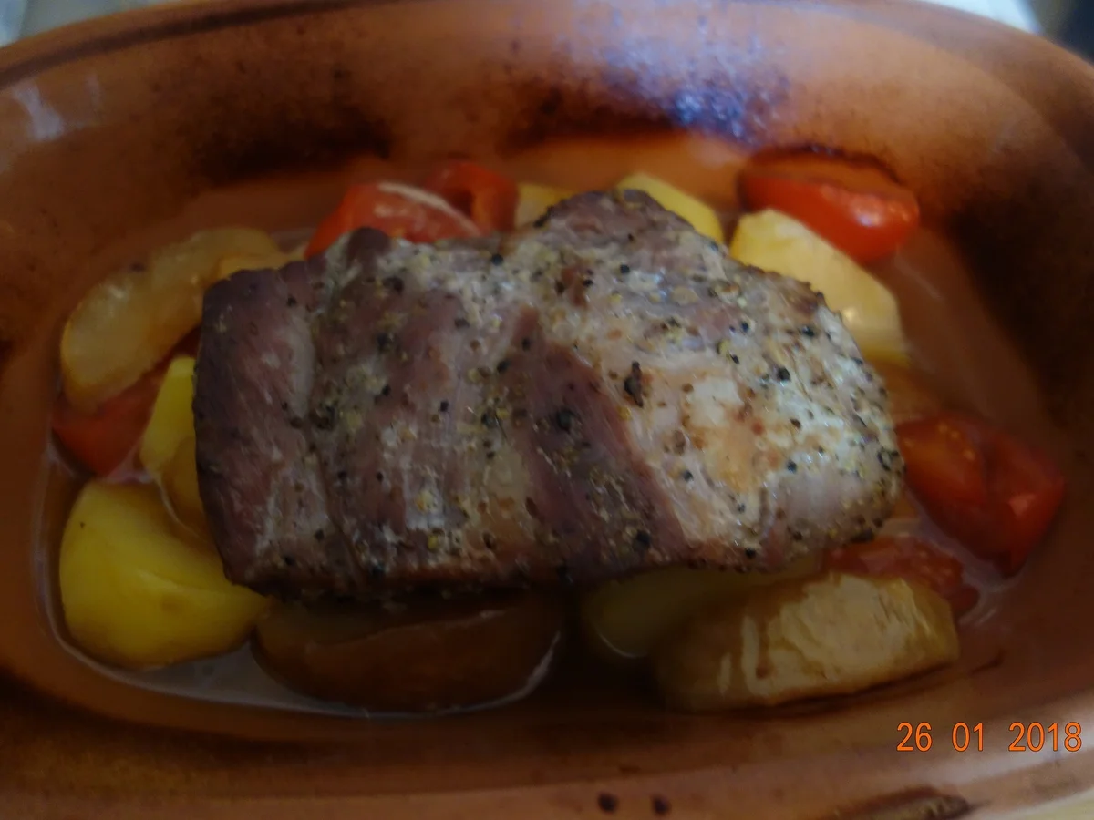 Rezept: Schopfbraten v.Schwein zart gewürzt; Bild Nr. 4992 Schopfbraten v.Schwein zart gewürzt; - Rezept - Bild Nr. 4992