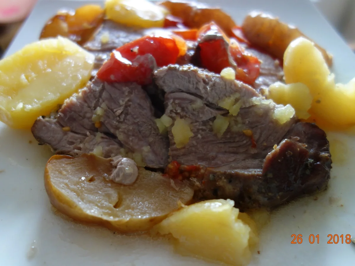 Rezept: Schopfbraten v.Schwein zart gewürzt; Bild Nr. 4993 Schopfbraten v.Schwein zart gewürzt; - Rezept - Bild Nr. 4993