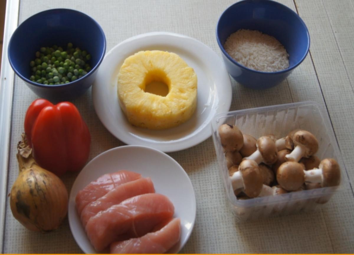 Putenbrust-Gemüse-Spieße mit Curry-Erbsen-Reis - Rezept - Bild Nr. 4992