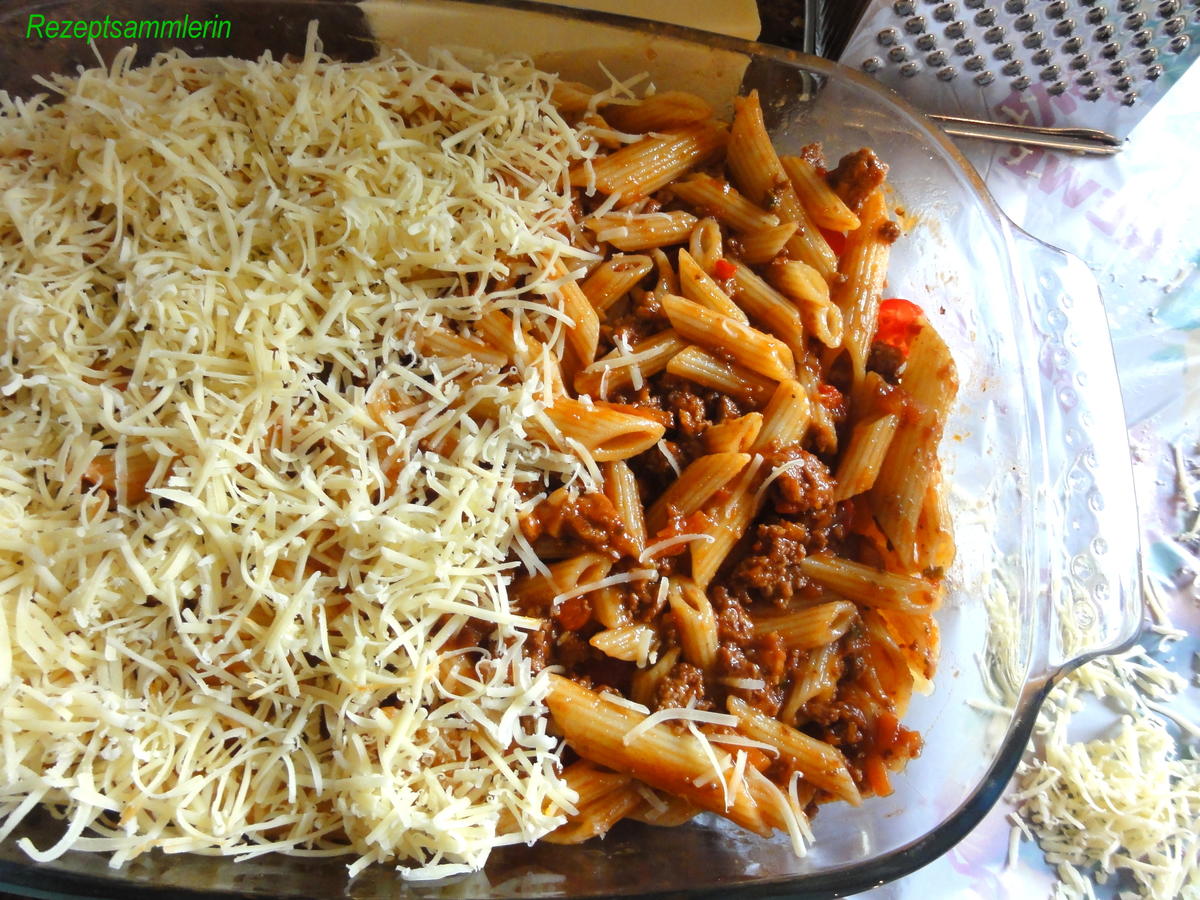 Nudeln: MAKKARONI ~ BOLOGNESE ~ AUFLAUF - einfach - von Rezeptsammlerin