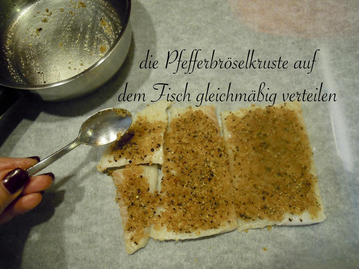 saftiges Heilbutt Filet mit Pfeffer - Brösel - Kruste - Rezept - Bild Nr. 4996