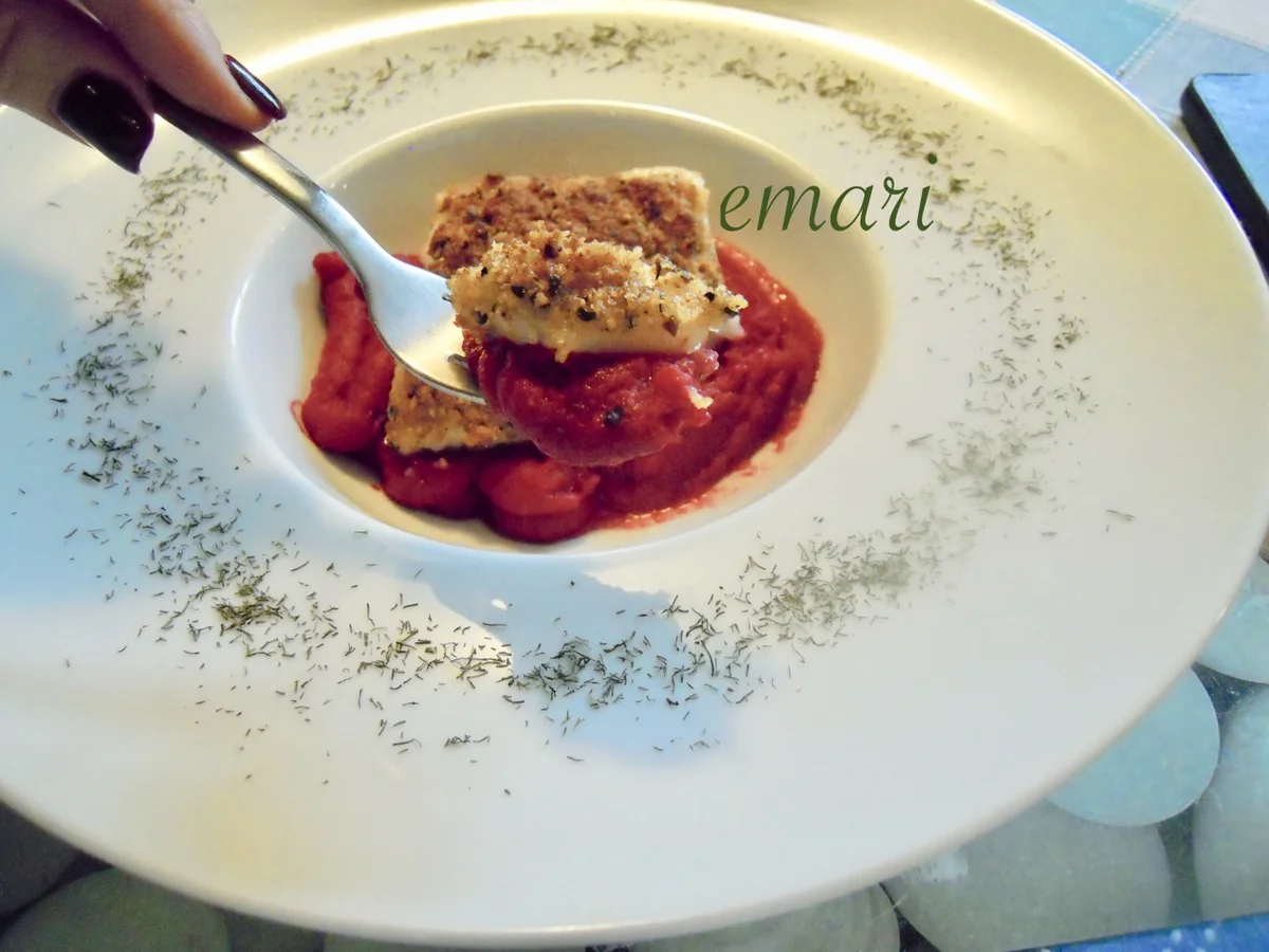 saftiges Heilbutt Filet mit Pfeffer - Brösel - Kruste - Rezept - Bild Nr. 4999