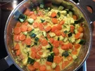 Rezept: Möhren-Zuccini-Gemüse in Kokossoße Bild Nr. 4991 Möhren-Zuccini-Gemüse in Kokossoße - Rezept - Bild Nr. 4991