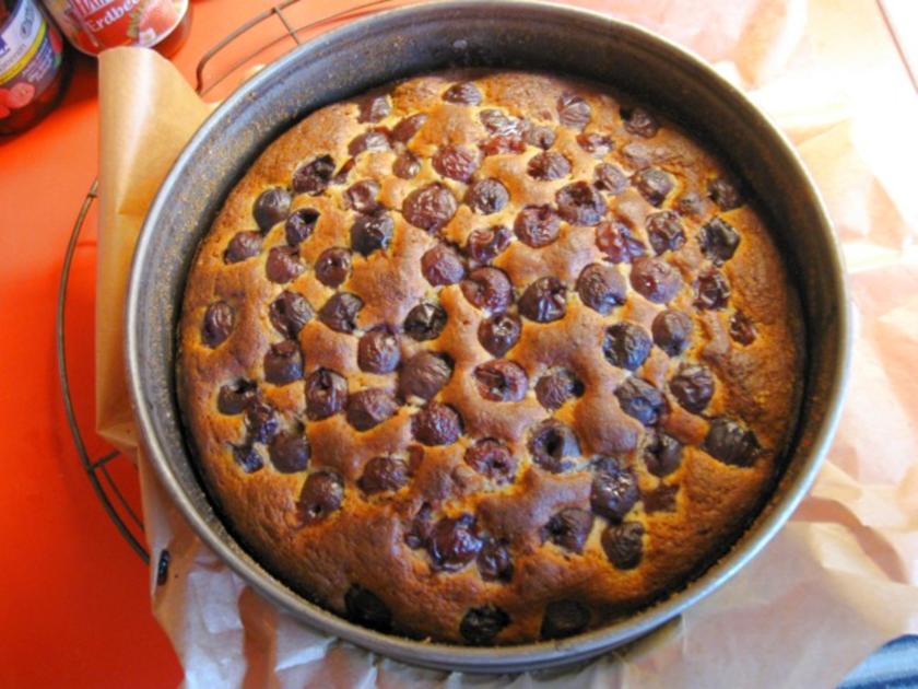 Kirsch Bananen Kuchen - schnell &amp; einfach - von manschie