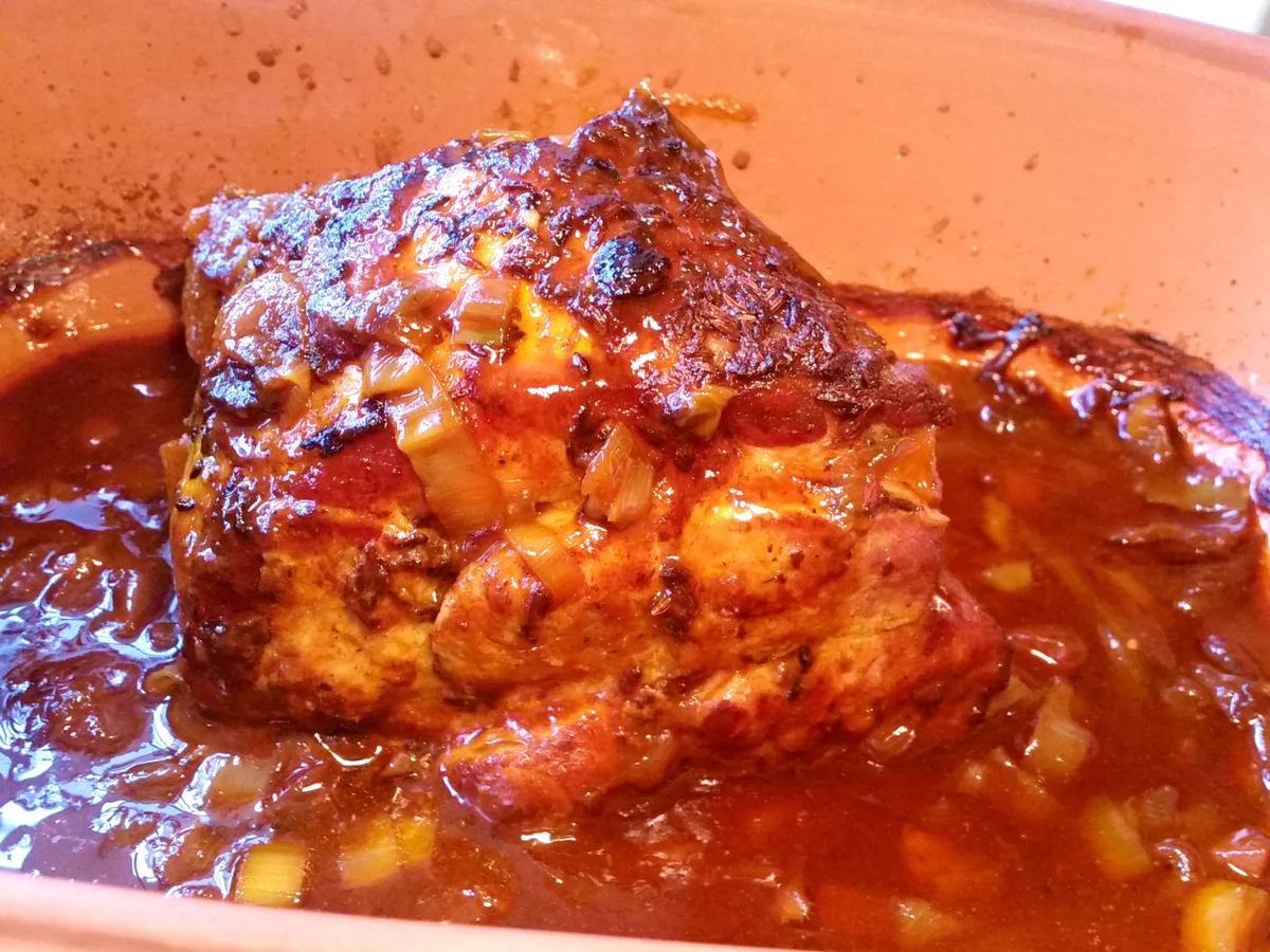 Nackenbraten im Römertopf - Rezept - Bild Nr. 5010