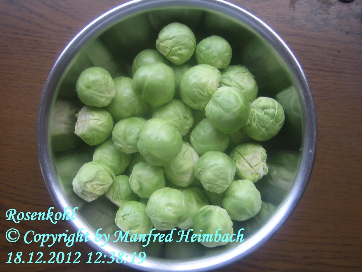 Gemüse – Rosenkohltöpfla Zwivveltreter Art - Rezept - Bild Nr. 5004