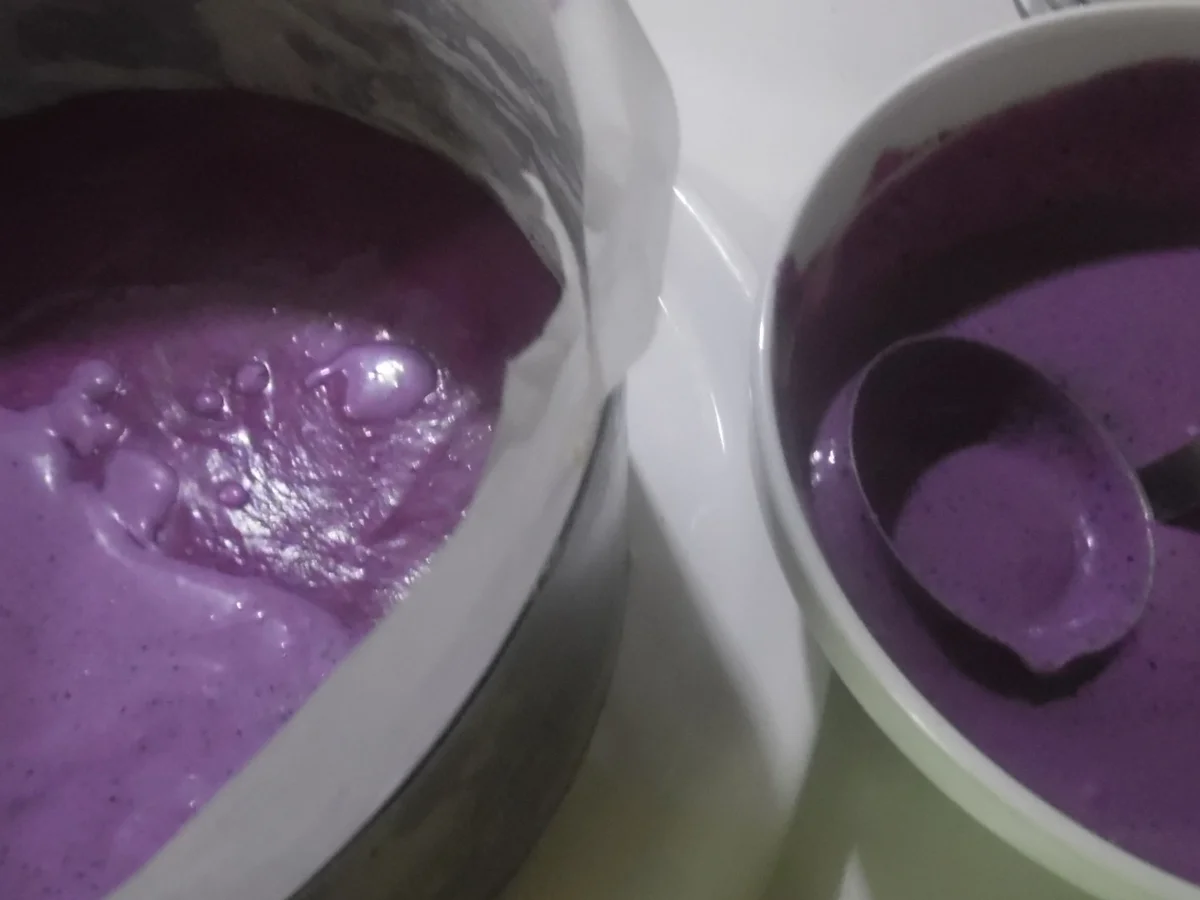 Ombre-Cheese-Cake mit Blaubeeren ohne Backen - Rezept - Bild Nr. 5009