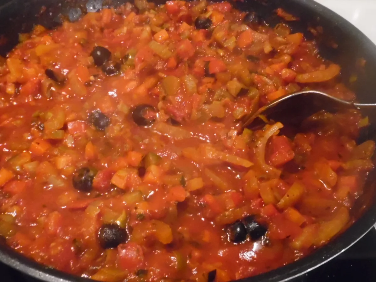 Rezept: Calamarata mit Gemüse-Sugo und gratiniertem Käse Bild Nr. 5006 Calamarata mit Gemüse-Sugo und gratiniertem Käse - Rezept - Bild Nr. 5006