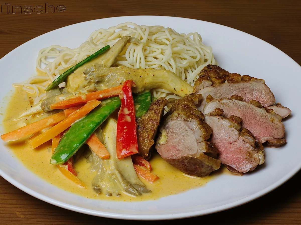 Entenbrust mit Austernpilzen & Gemüse - Rezept - Bild Nr. 5004