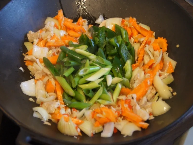 Putenbrust mit Gemüse süß sauer und gelben Gewürzreis - Rezept - Bild Nr. 5012