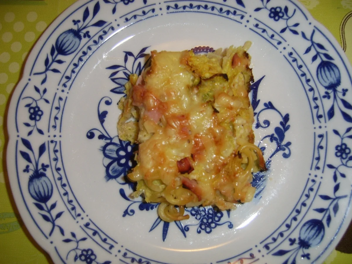 Rezept: Nudelauflauf mit Wirsing und Schinken Bild Nr. 5027 Nudelauflauf mit Wirsing und Schinken - Rezept - Bild Nr. 5027
