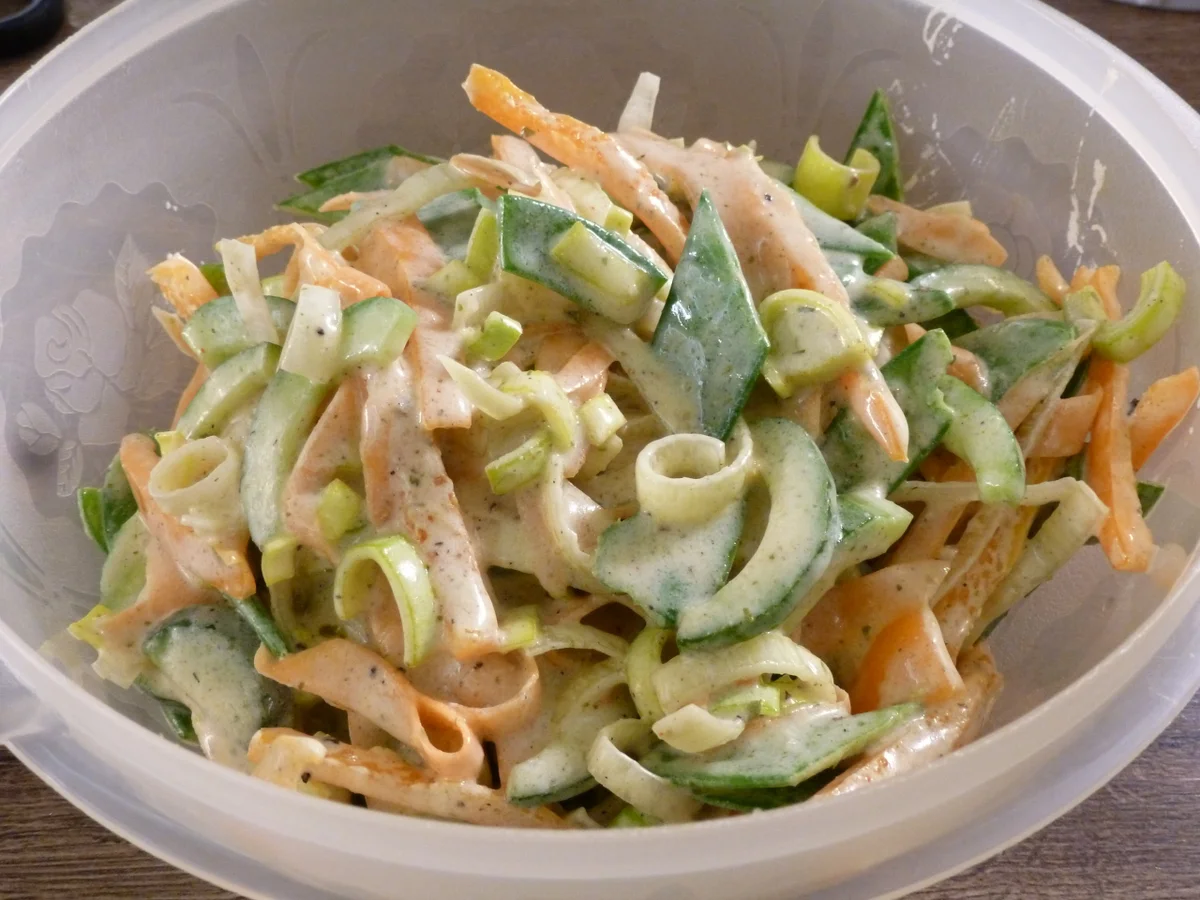 Knusprige Hähnchen-Käse-Taler mit gemischtem Salat & Ei - Rezept - Bild Nr. 5020