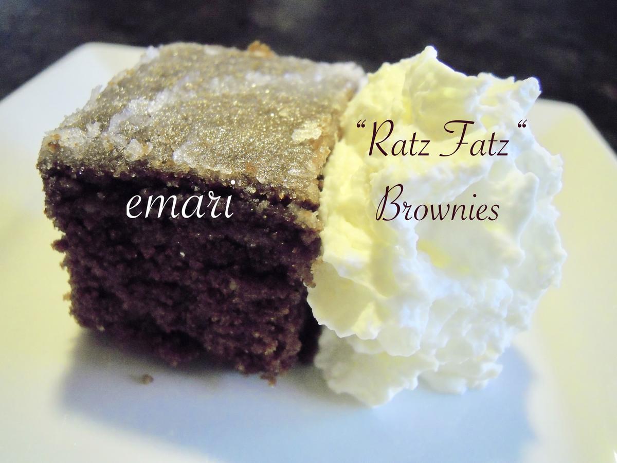 "Ratz Fatz"  Schoko Mandel Brownies - Rezept - Bild Nr. 5094