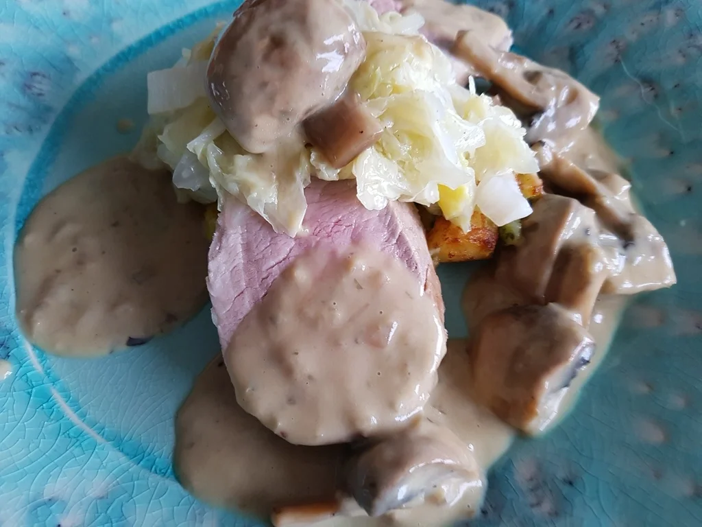 Schweinefilet Champignons Estragonsosse à la Biggi - Rezept - Bild Nr. 5023