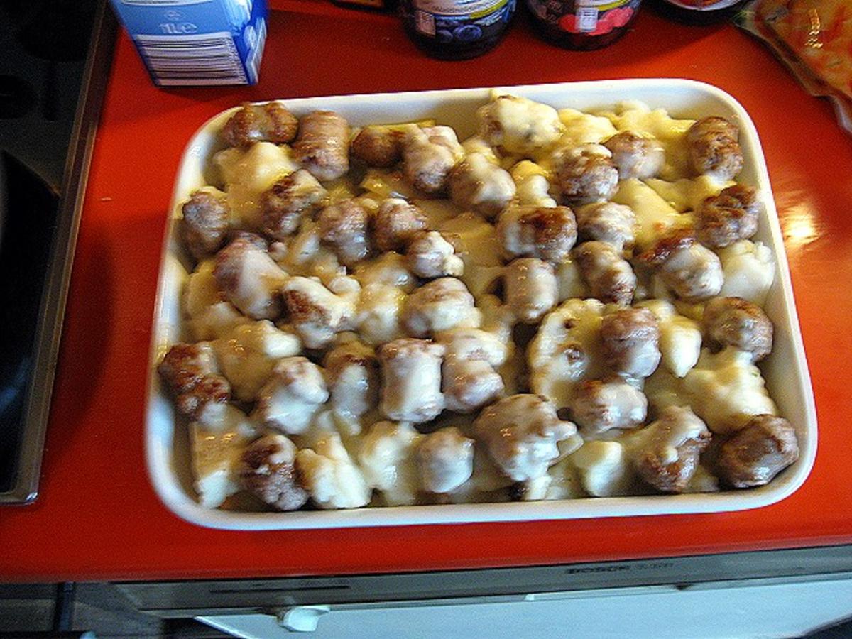 Blumenkohl Auflauf mit Kartoffel und Bratwurst - Rezept - Bild Nr. 9