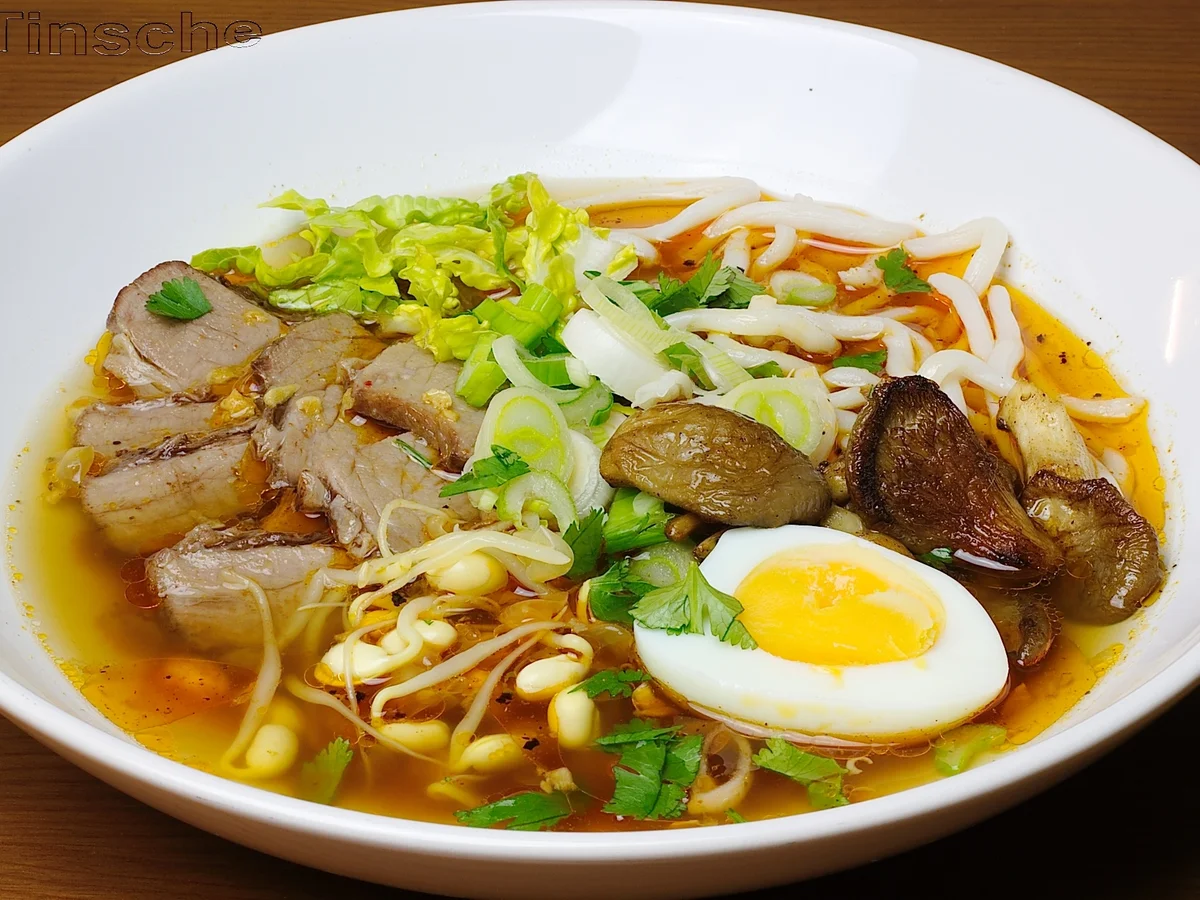 Rindfleischsuppe mit Udon-Nudeln - Rezept - Bild Nr. 5017