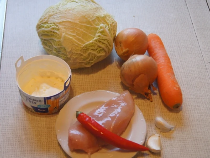 Wirsing-Gemüse-Eintopf mit Hähnchenbrustfilet - Rezept - Bild Nr. 5016