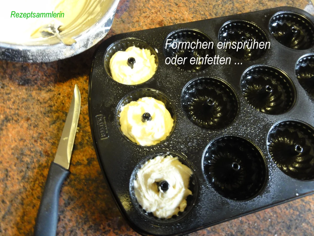 Rührteig:   ZITRONEN ~ MINI ~ GUGELHUPFE - Rezept - Bild Nr. 5030