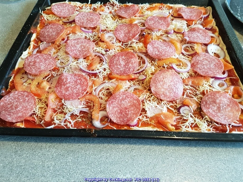 Pizza Studiooso (Pizza backen nach/mit Bilderrezept) - Rezept - Bild Nr. 5134