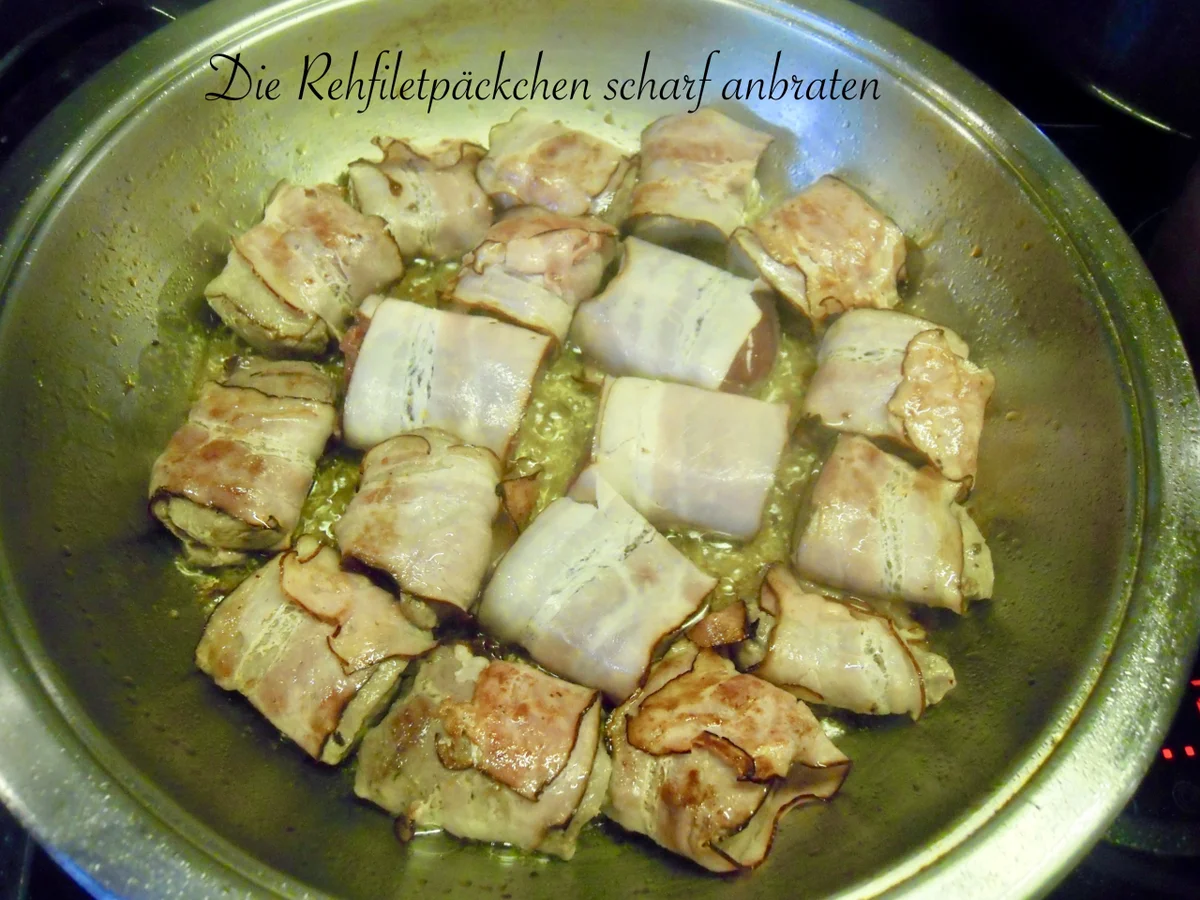 Rehkitz im Speckmantel mit beschwipsten Backpflaumen - Rezept - Bild Nr. 5056
