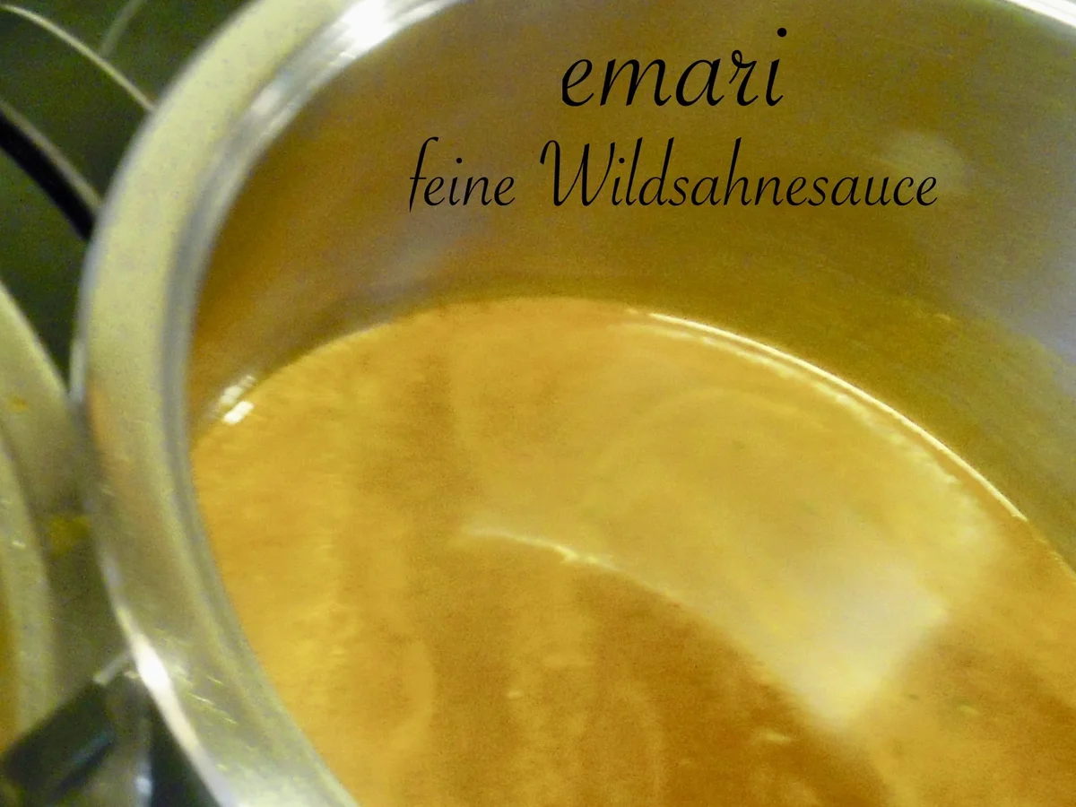 Grundrezept: Feine Wildsahnesauce - Rezept - Bild Nr. 5094