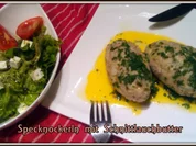 Specknocken mit Schnittlauchbutter und Saisonsalat - Rezept - Bild Nr. 5095