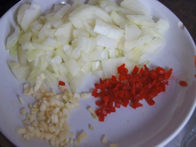 Ampel-Kartoffelstampf mit pikanter Hackfleischsauce - Rezept - Bild Nr. 6