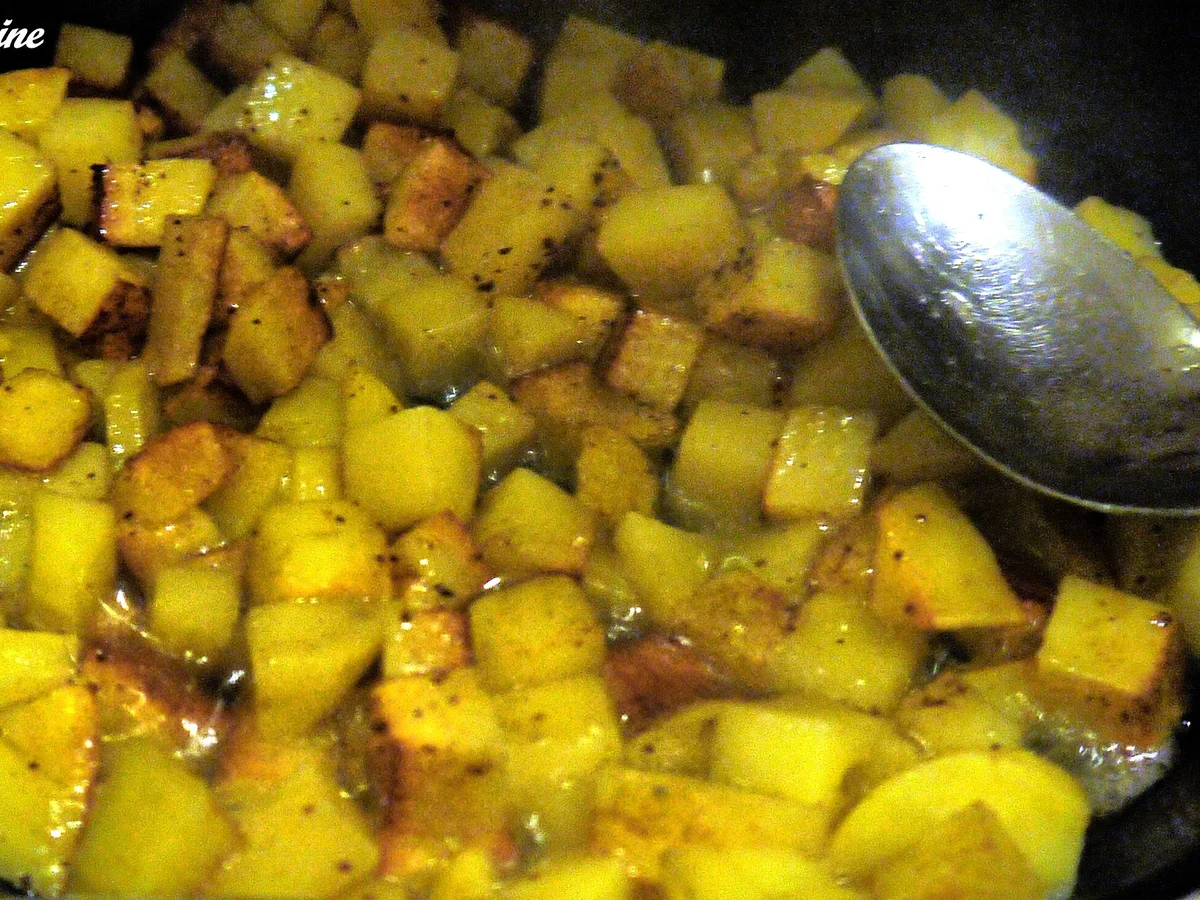 Scharfe Rosenkohl-Kartoffelpfanne - Rezept - Bild Nr. 4