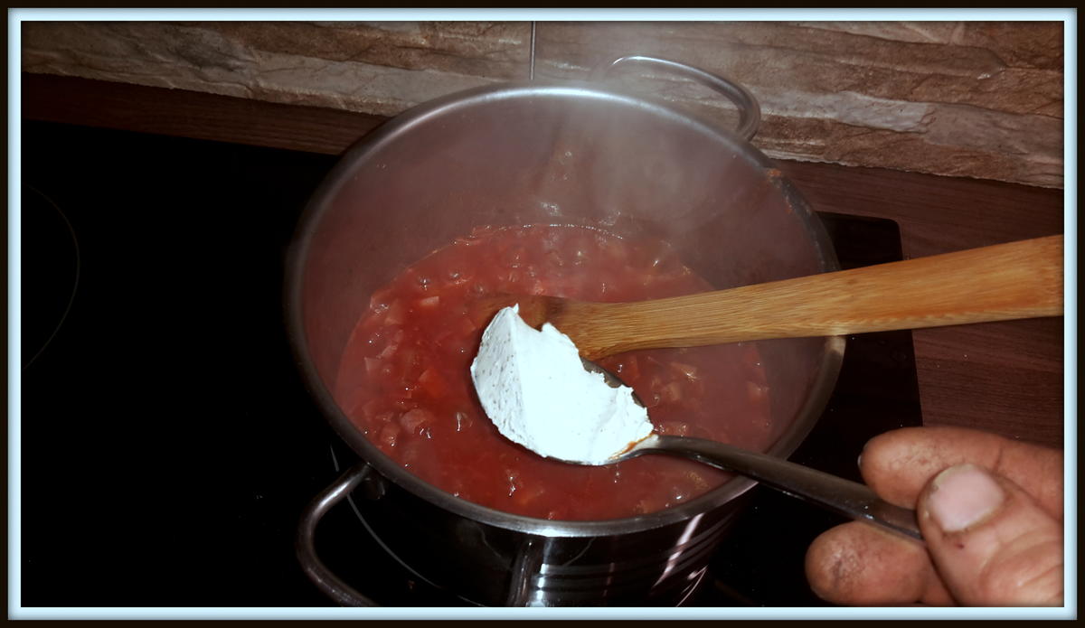 Spaghetti mit Wurst-Speck-Tomatenpaprika Soße - Rezept - Bild Nr. 5153