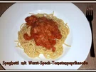 Spaghetti mit Wurst-Speck-Tomatenpaprika Soße - Rezept - Bild Nr. 5157