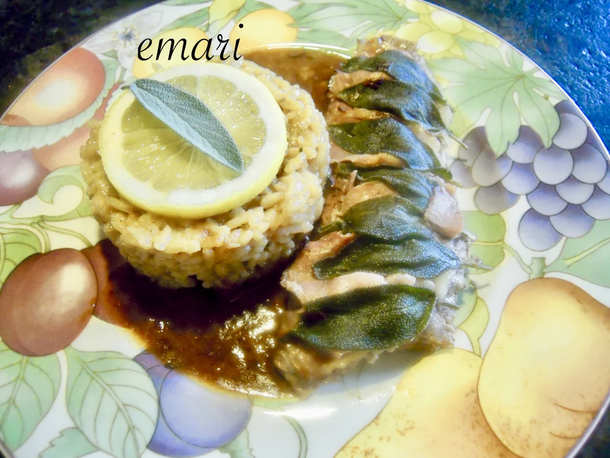 Saltimbocca mit Zitronenrisotto - Rezept - Bild Nr. 5149